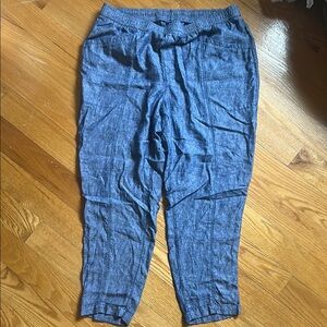 Linen Denim Pants